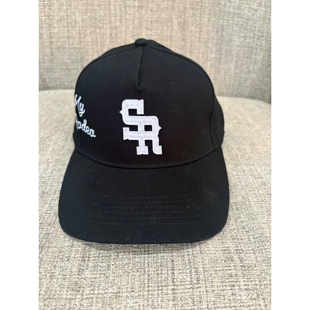 Stevenson Ranch Not My First Rodeo Snapback Hat Black Embroidered SR Logo Cap